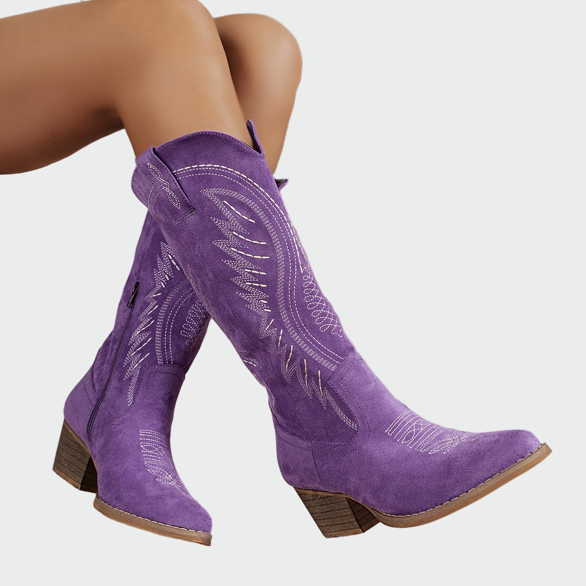 Anna - Stylish Embroidered Western Boots