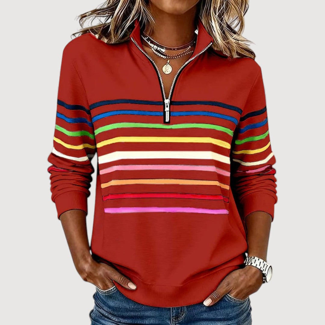 Larysa | loose top with a zipper
