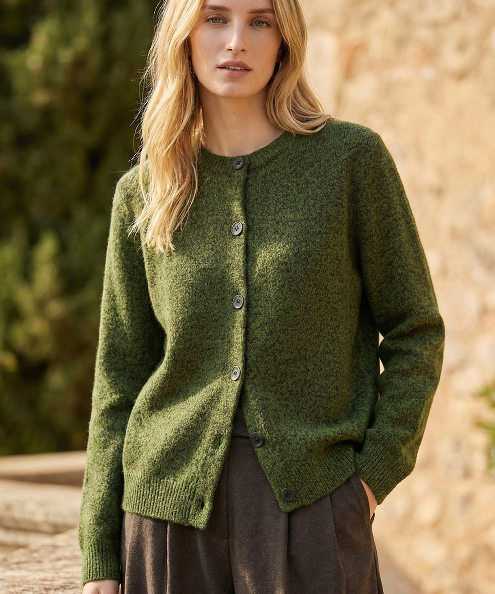 Chunky-Knit Alpaca-Blend Cardigan