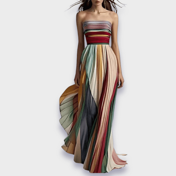 Gesine - Long dress made from high-quality fabric, handcrafted