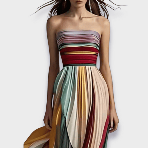 Gesine - Long dress made from high-quality fabric, handcrafted