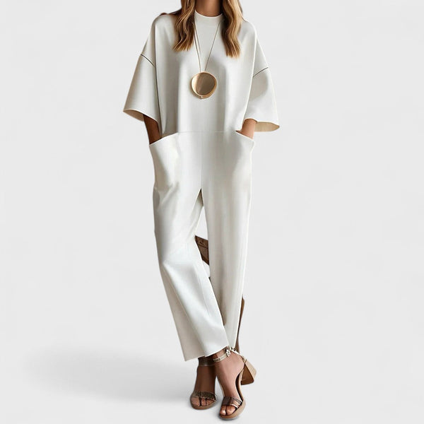 Emmy - Elegant Jumpsuit with Short Sleeves