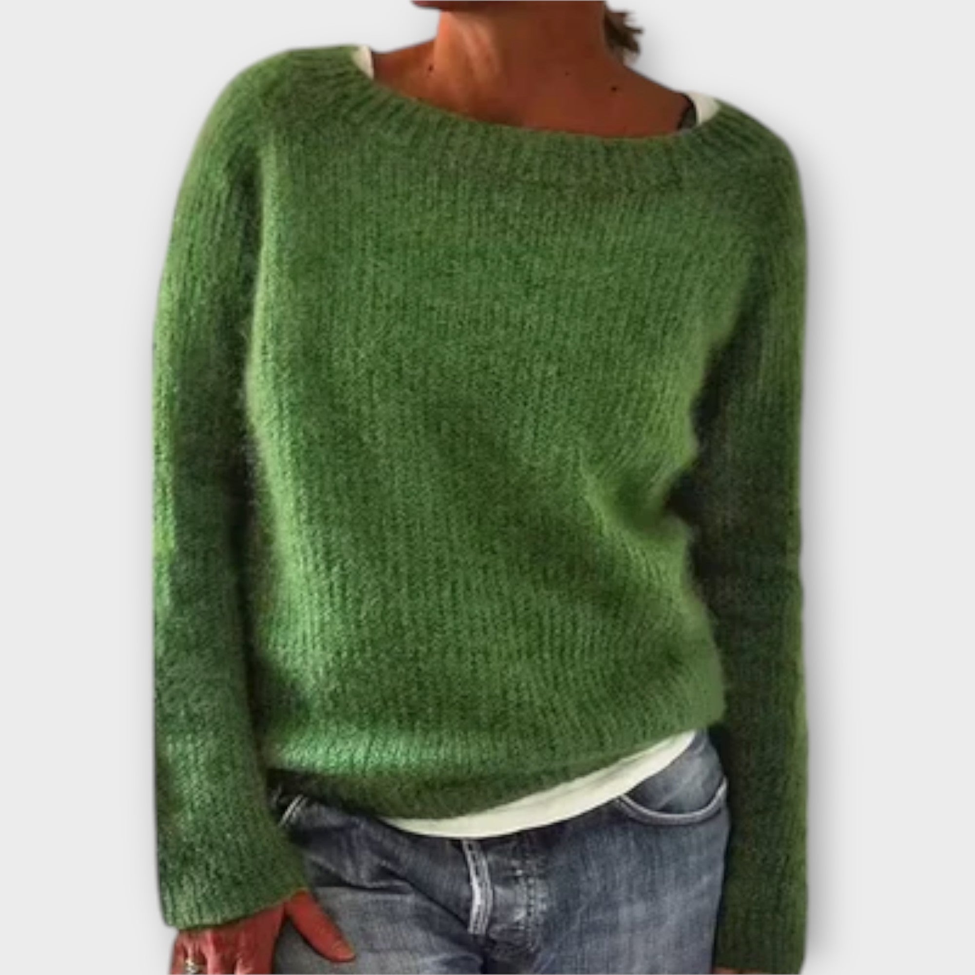 Regine – Solid Color Knitted Sweater
