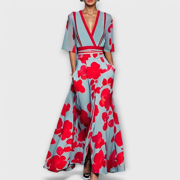 Verity - Long Dress with Floral Print
