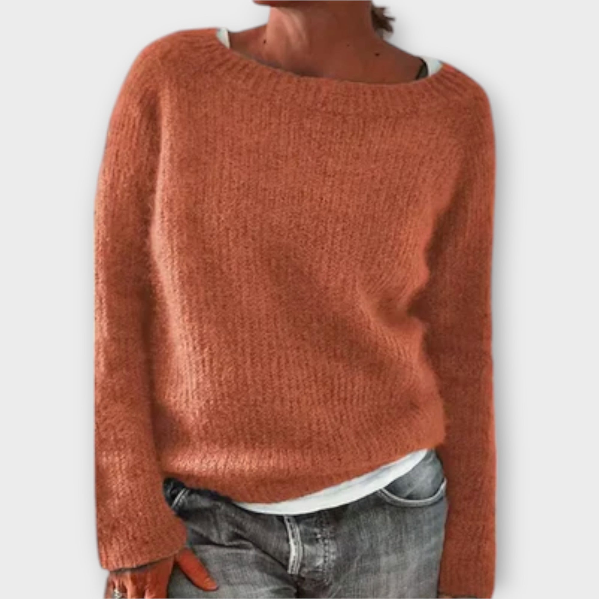 Regine – Solid Color Knitted Sweater