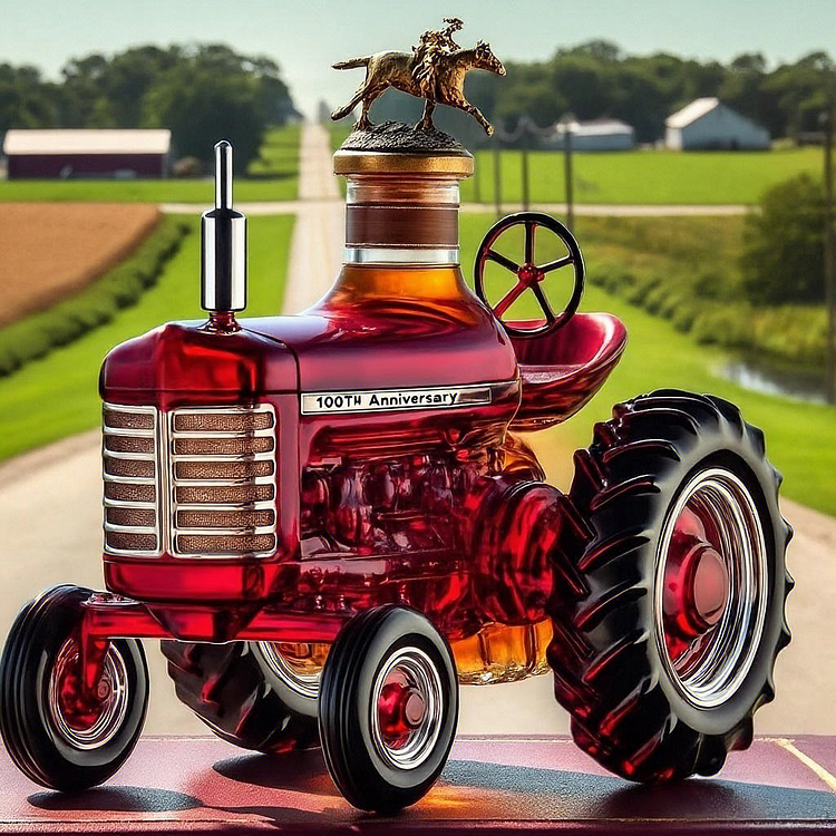100 LET FARMALL Whiskey Bottle