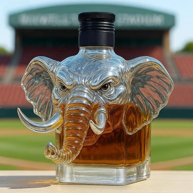 Elephant Crown Royal  Whiskey Bottle