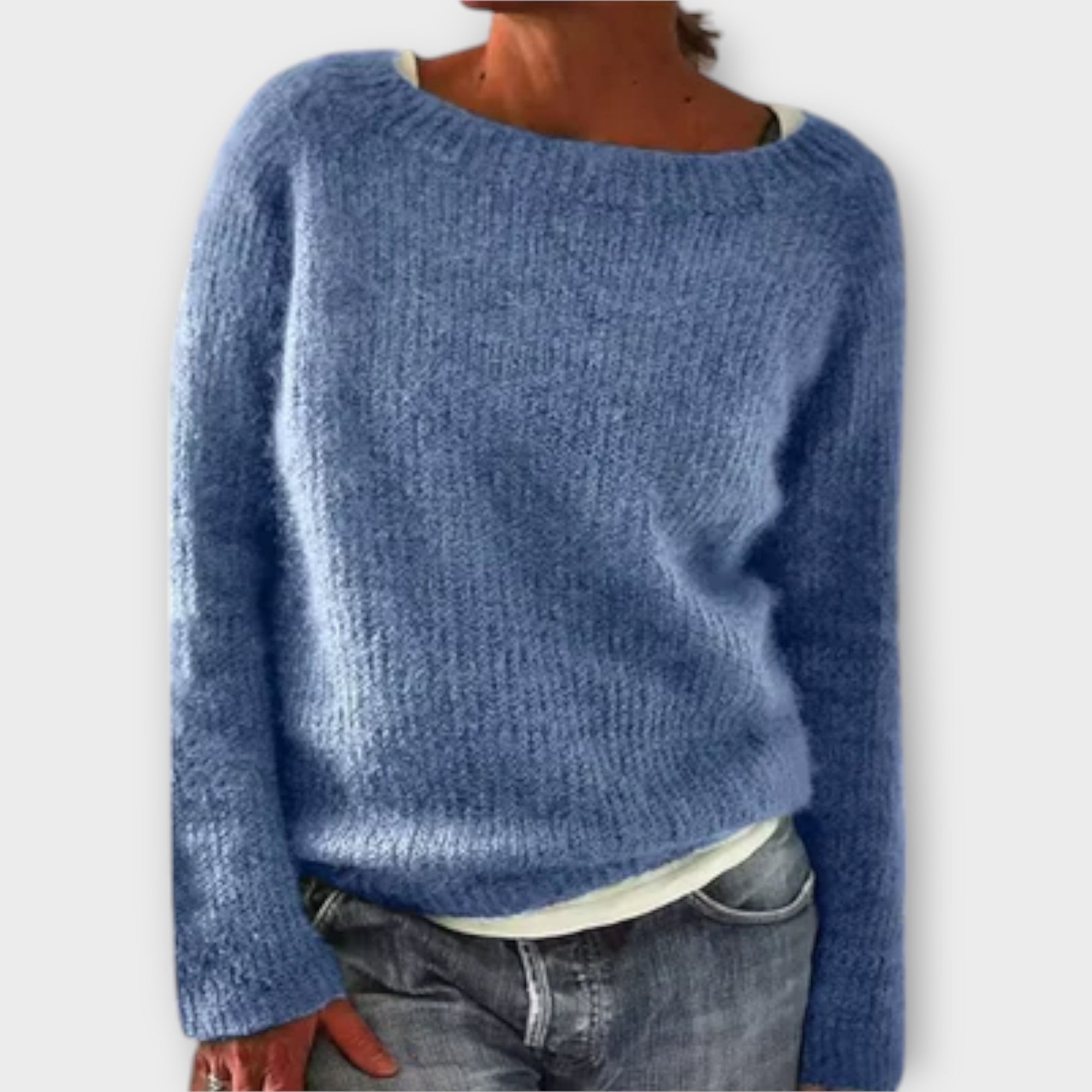 Regine – Solid Color Knitted Sweater
