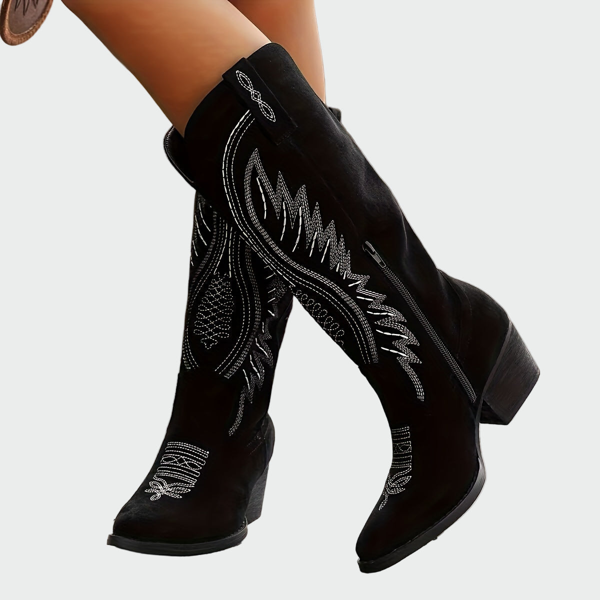 Anna - Stylish Embroidered Western Boots