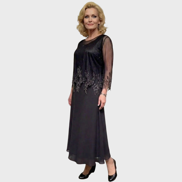 Amália | Evening Dress with Lace Bodice