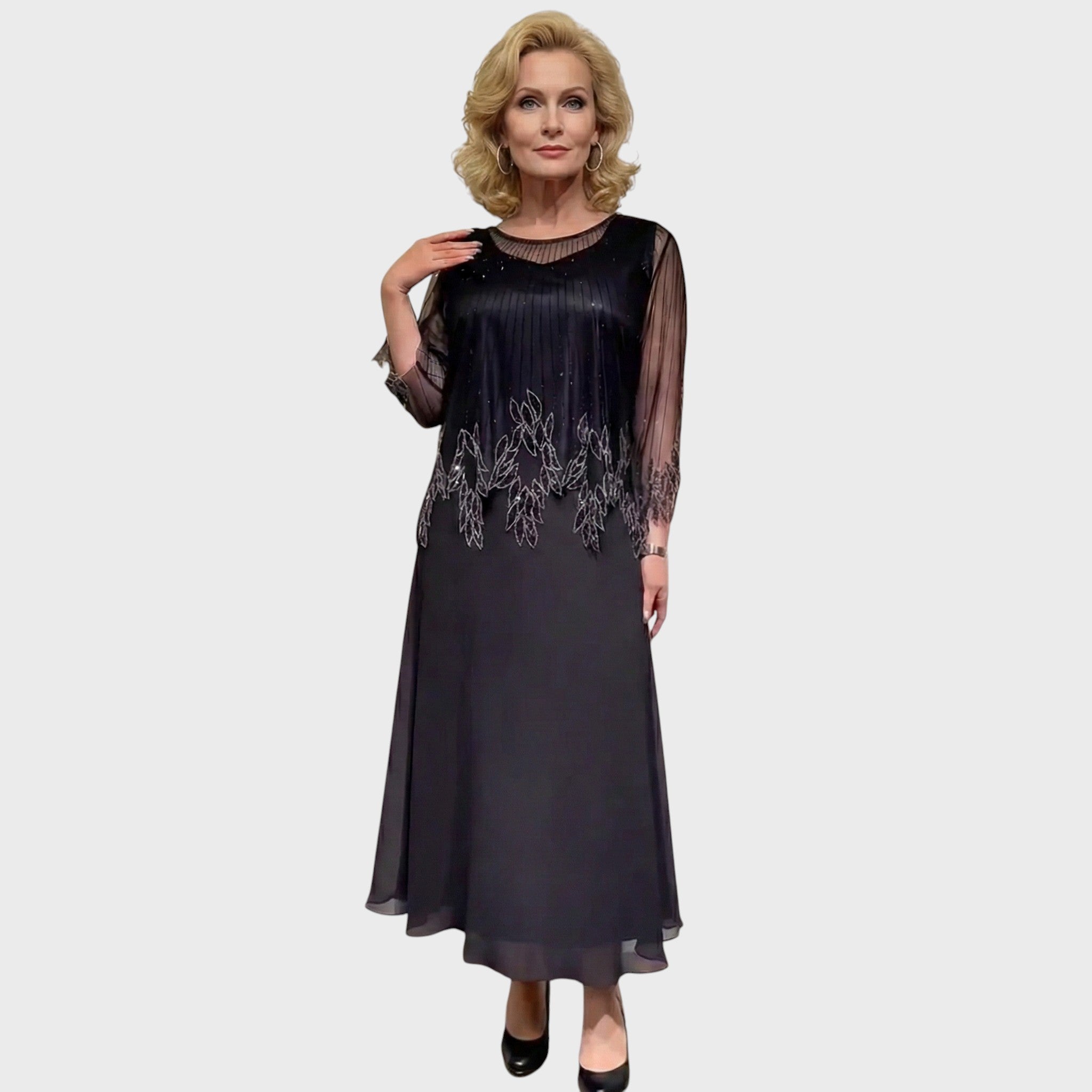 Amália | Evening Dress with Lace Bodice
