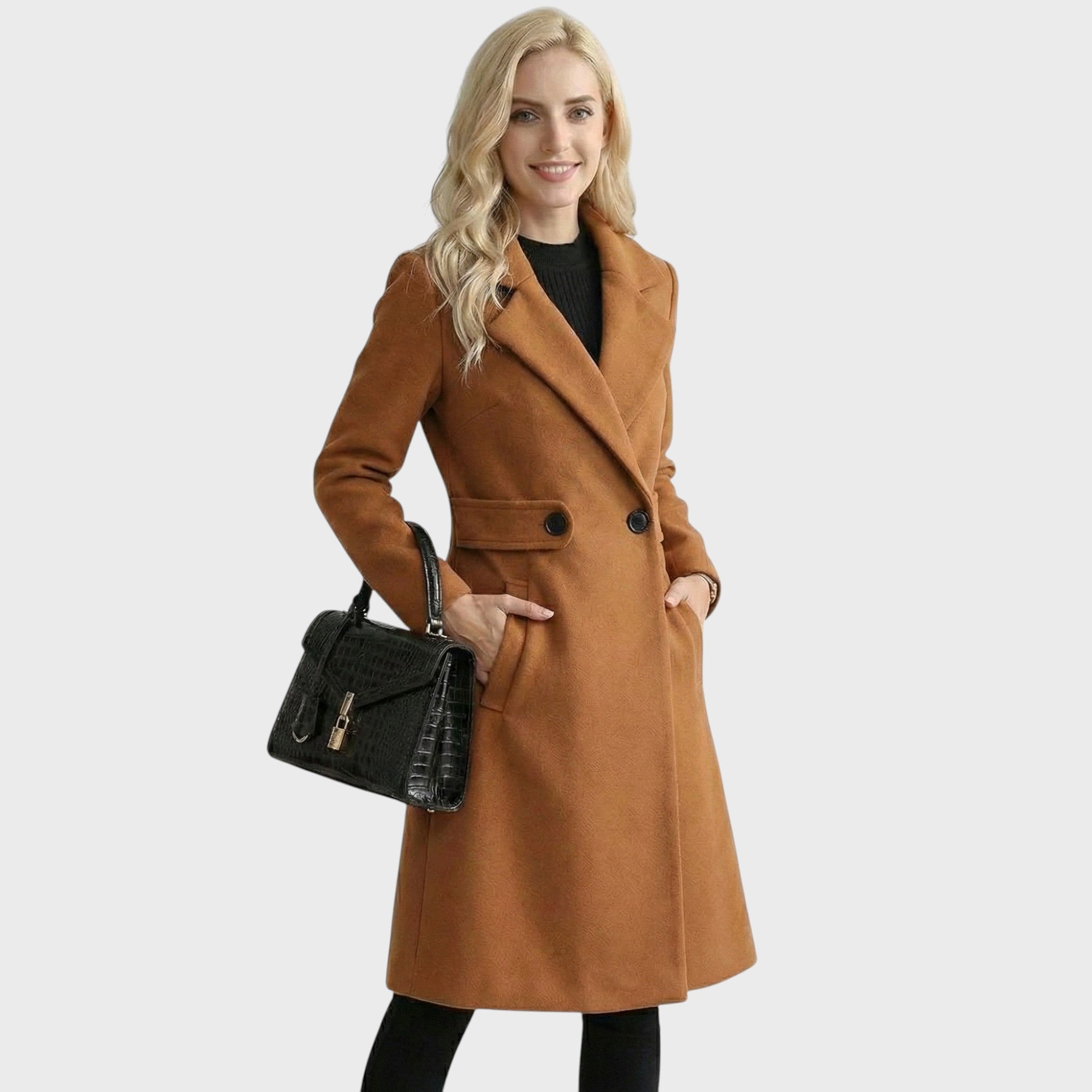 Clara - Wool Coat with Belt