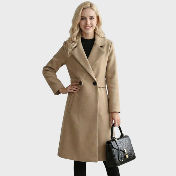 Clara - Wool Coat with Belt