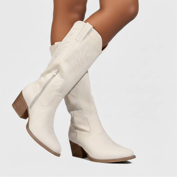 Anna - Stylish Embroidered Western Boots