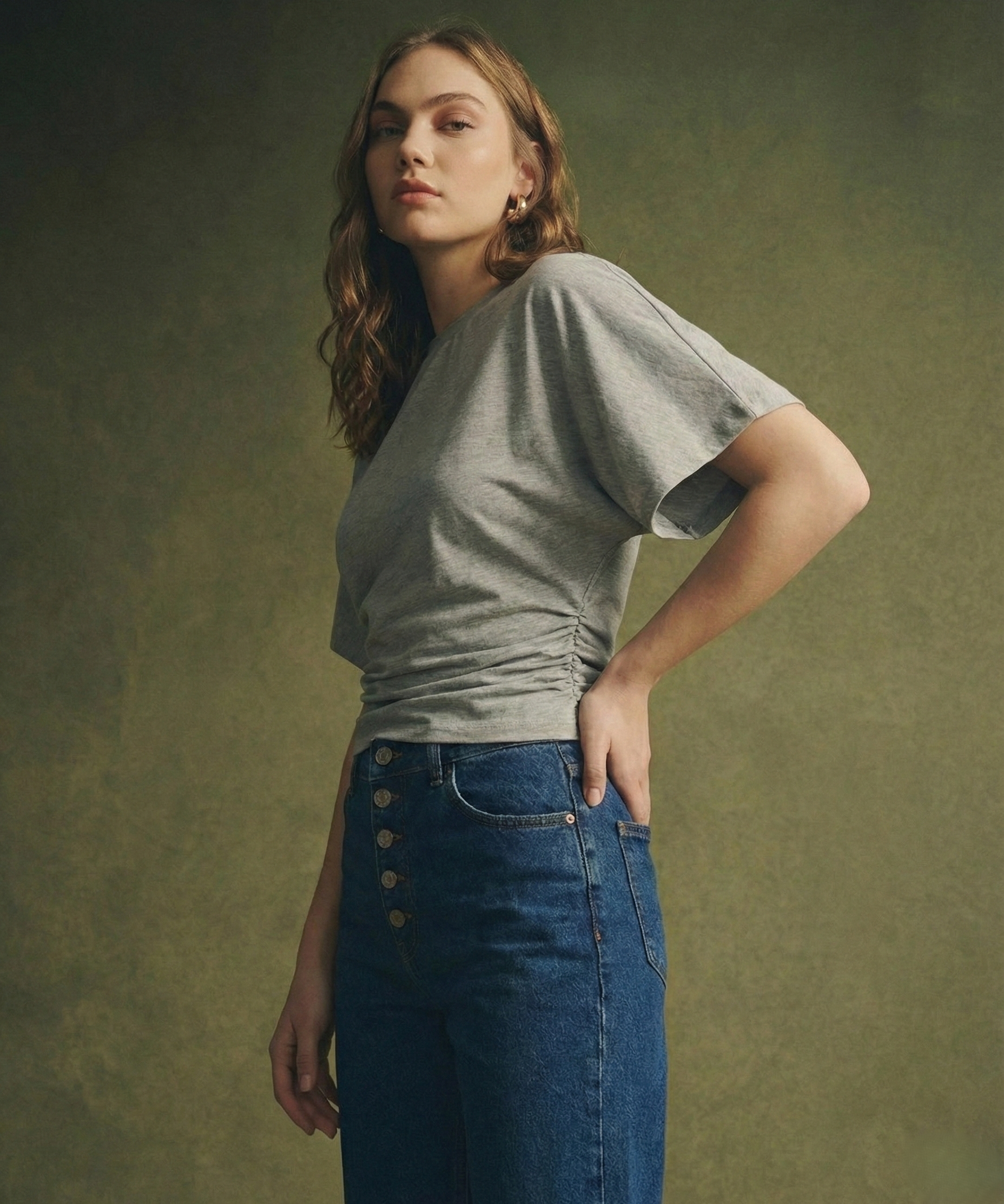 Arden Drape Cotton T-Shirt