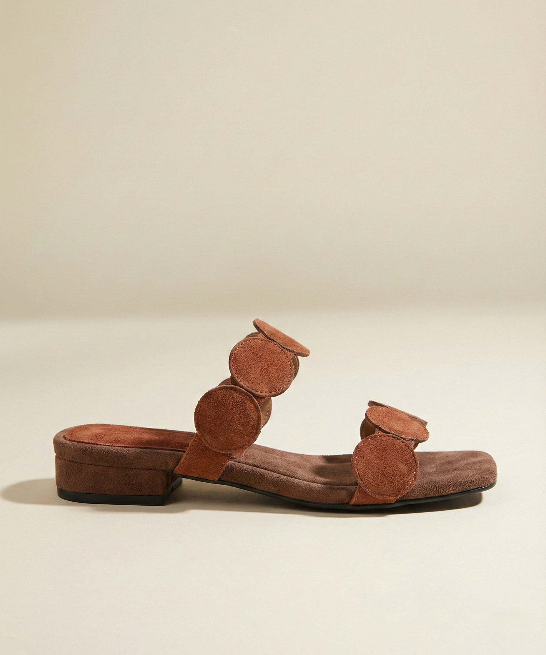 Aurelia Croc-Embossed Leather Mules