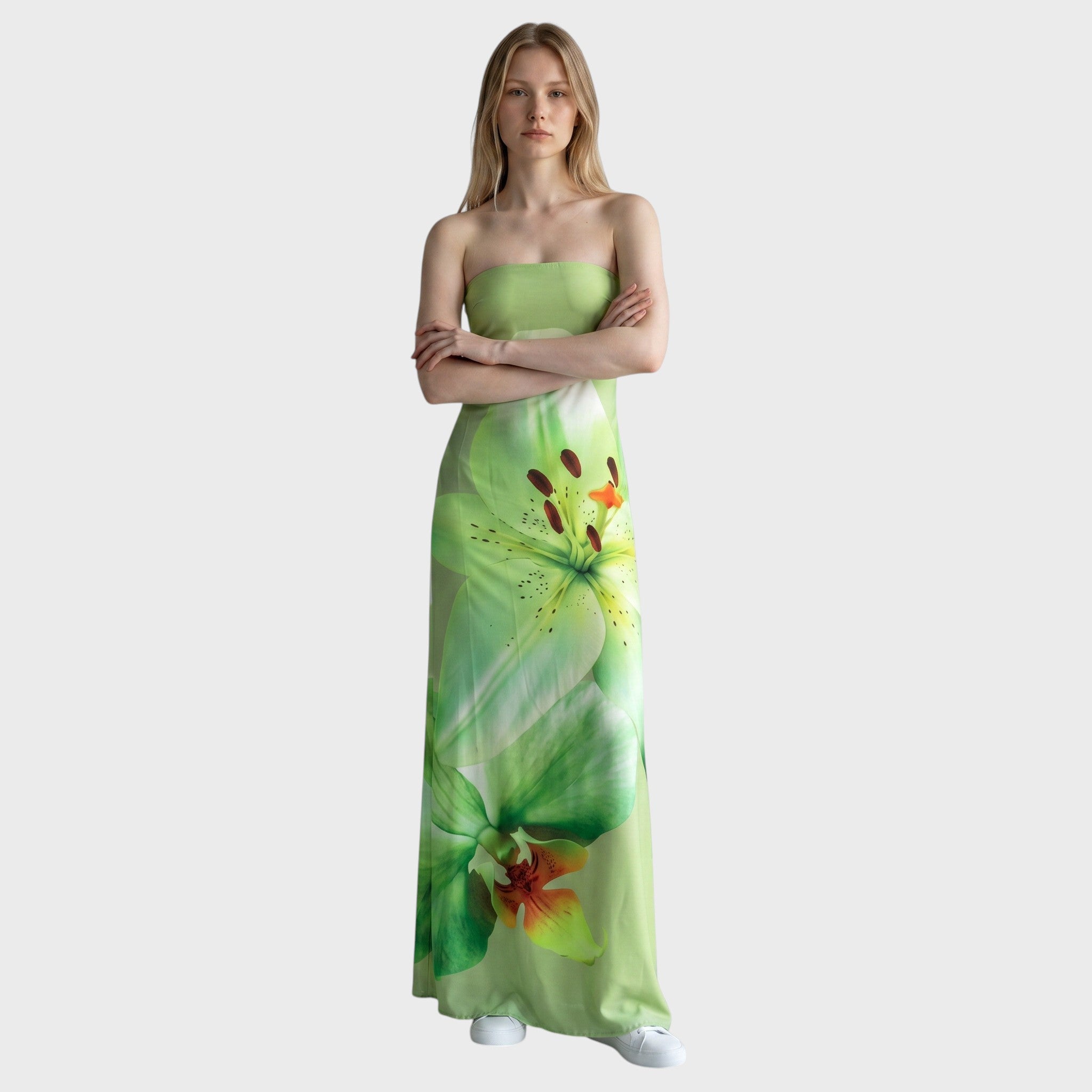 Verity - Long Dress with Floral Print