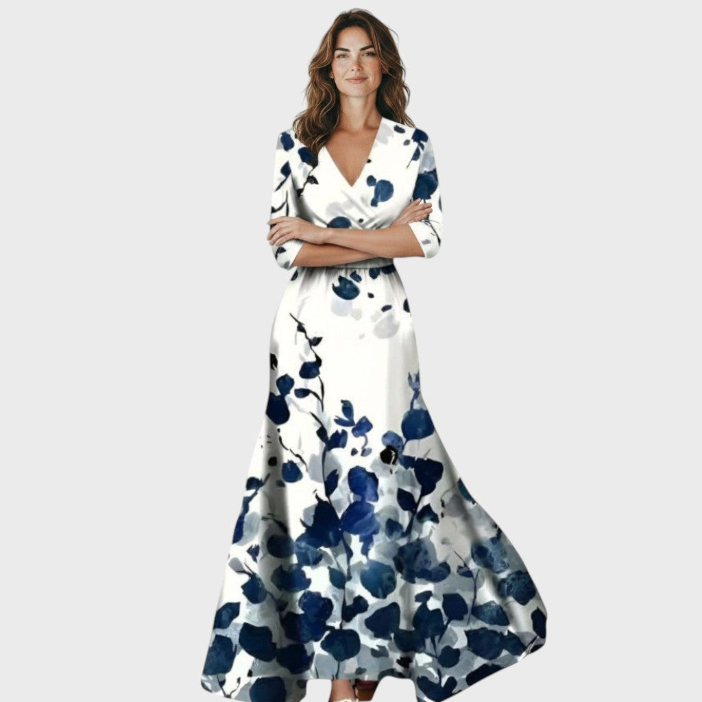 Alma - Elegant Women's Dress with Sleeves