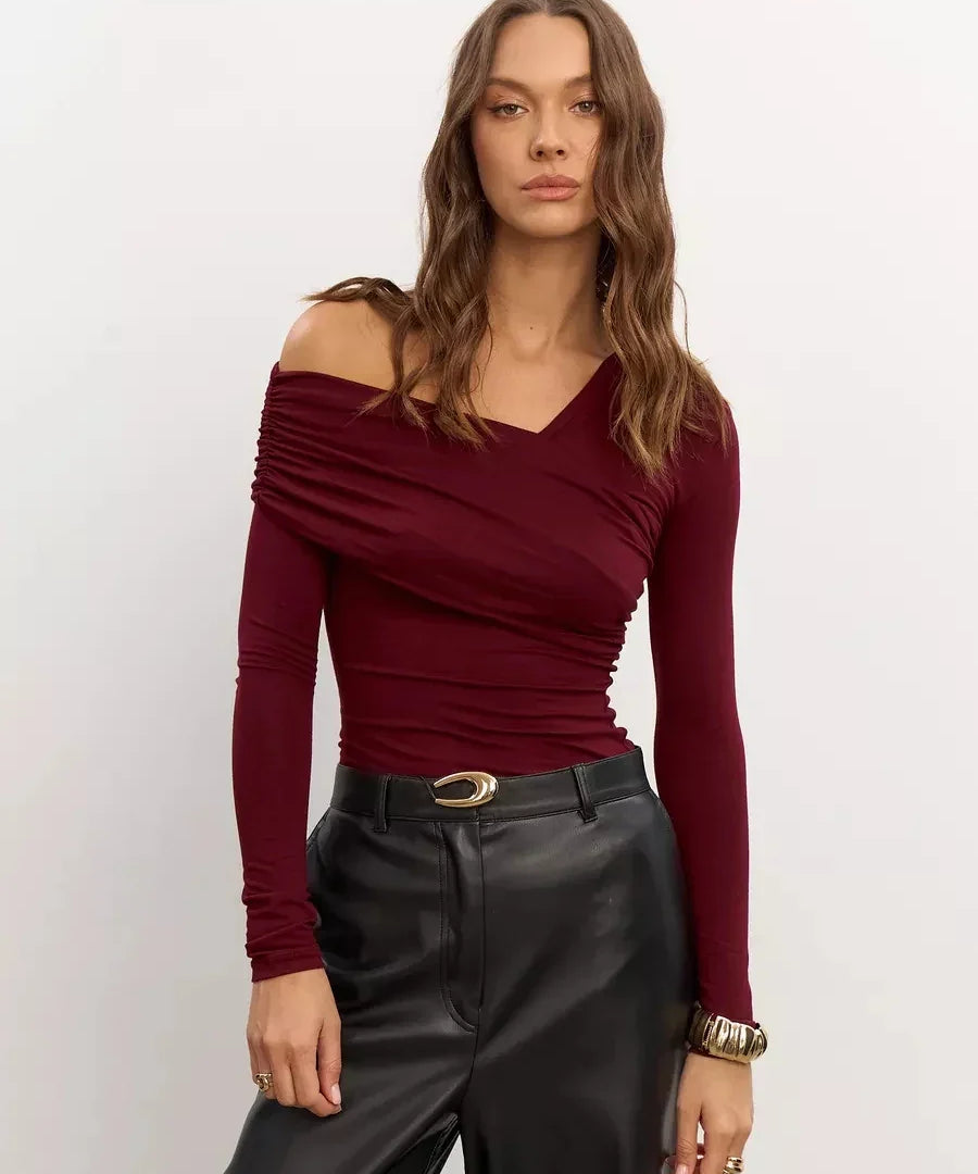 Clara Monroe One-Shoulder Top