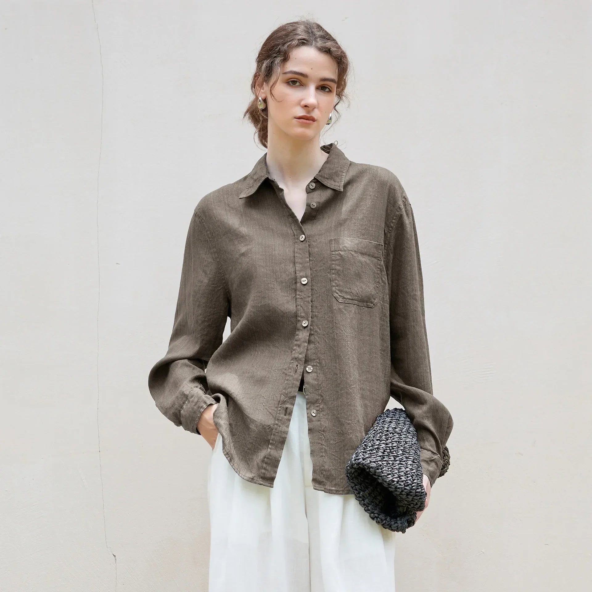 Indigo Linen Everyday Shirt