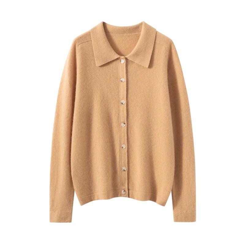 Elise Polo Cashmere Cardigan