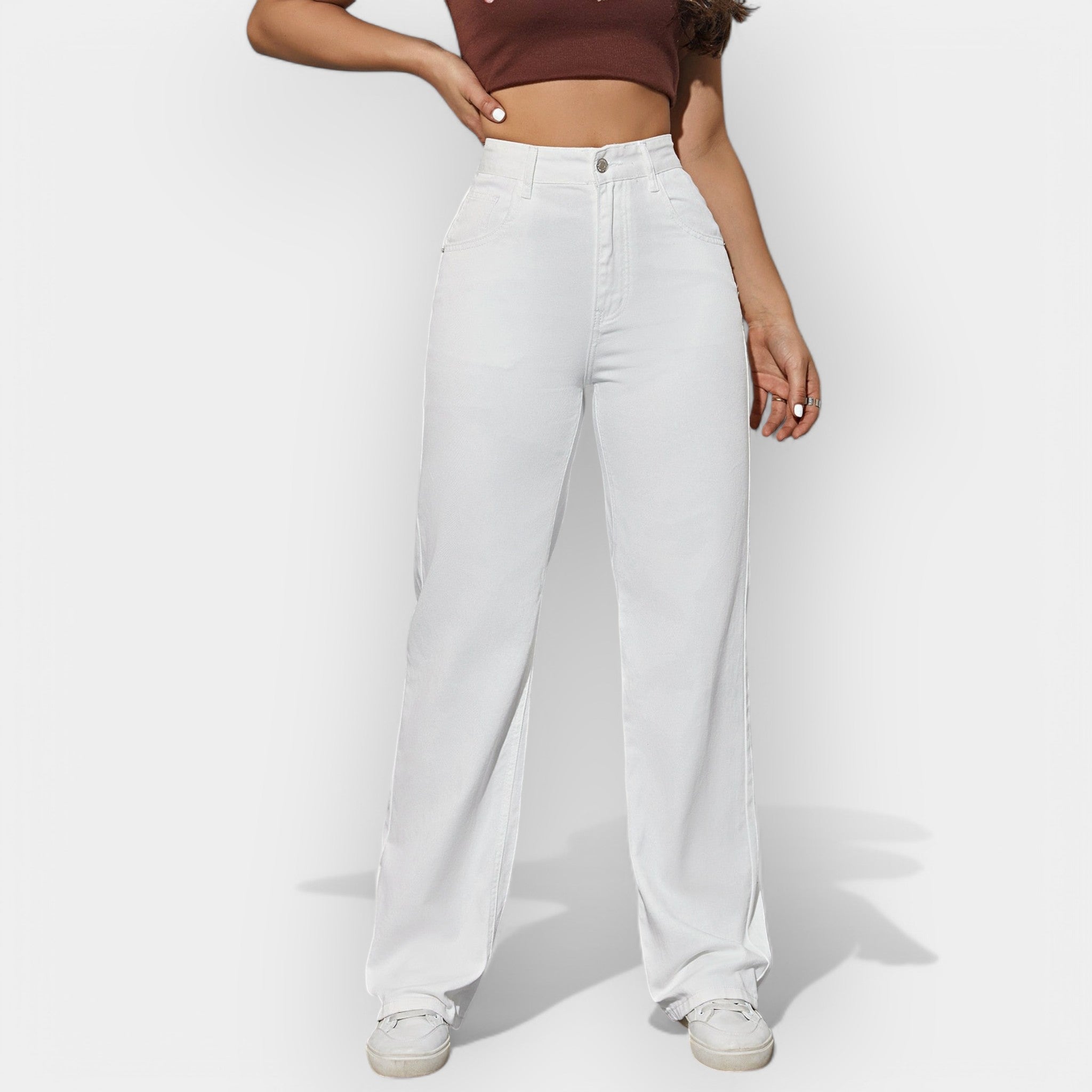 Magdaléna Sophisticated Straight Jeans All-Day Comfort