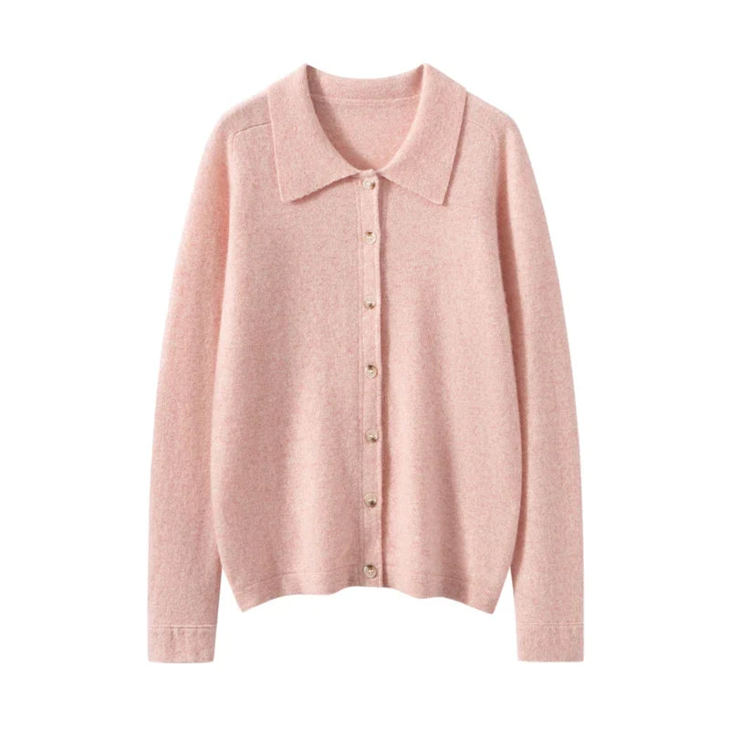 Elise Polo Cashmere Cardigan