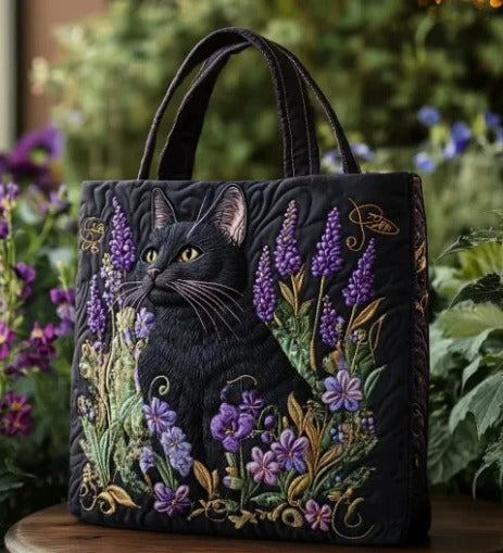 Black Cat 3 | Tote Bag in Oxford Fabric