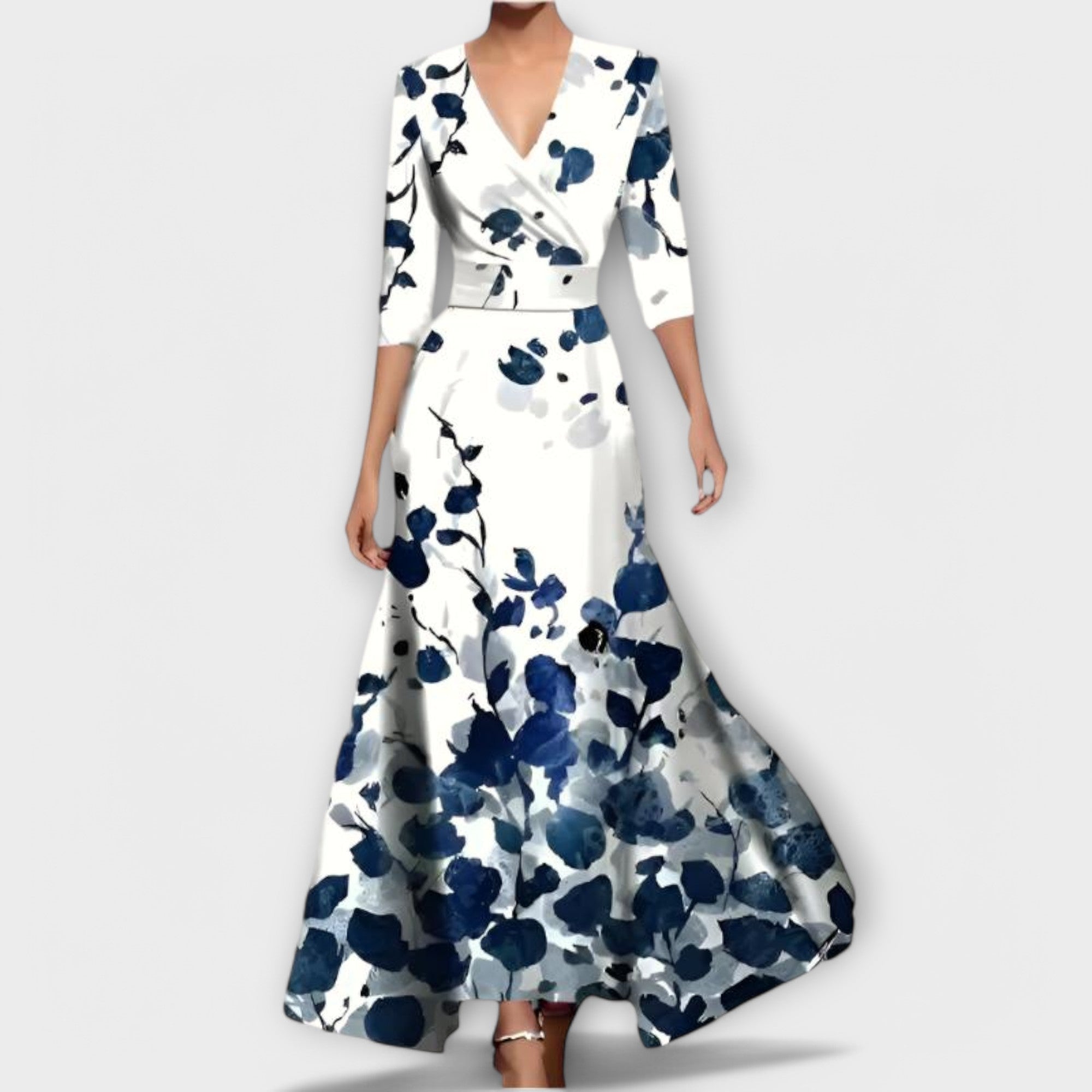 Alma - Elegant Women's Dress with Sleeves