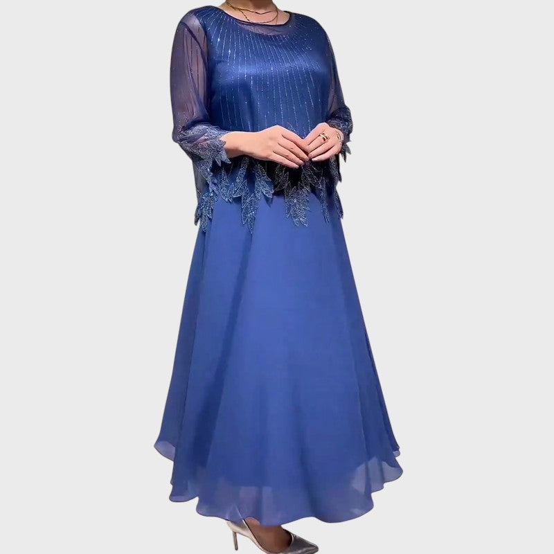 Amália | Evening Dress with Lace Bodice