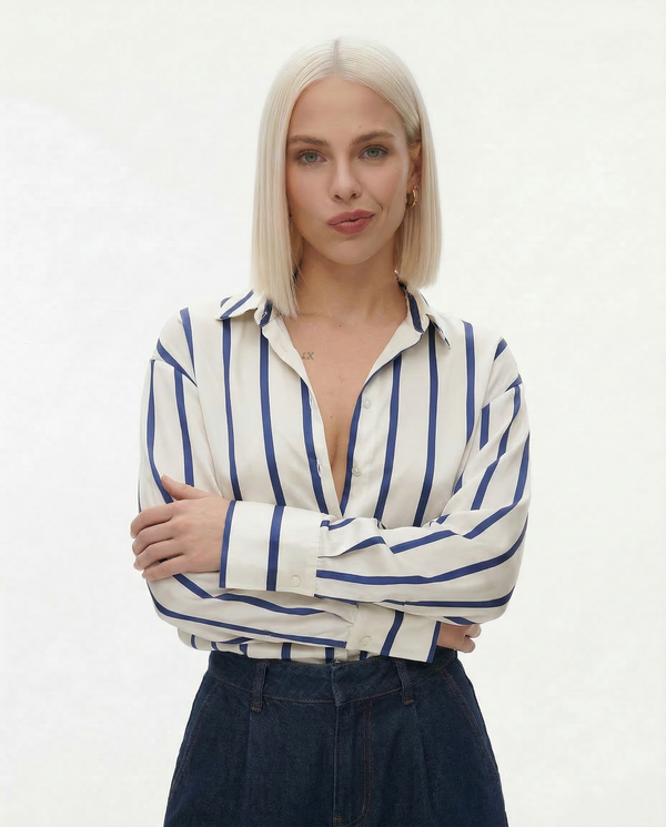 Silk Delaney Striped Shirt