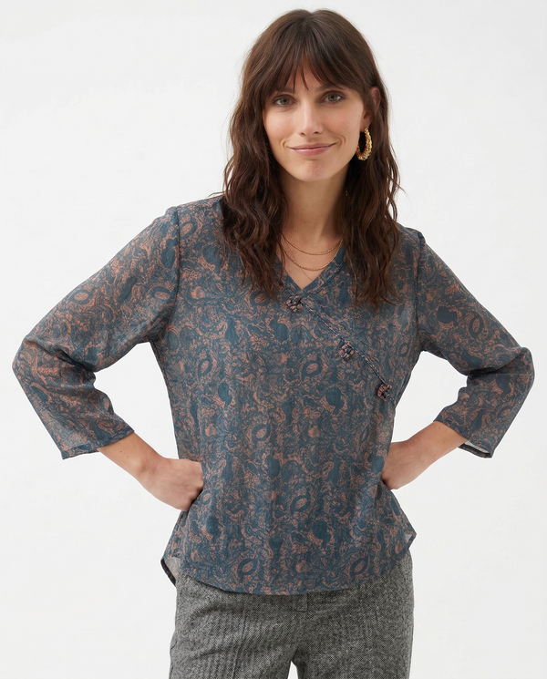 Kaien Crosswrap Blouse