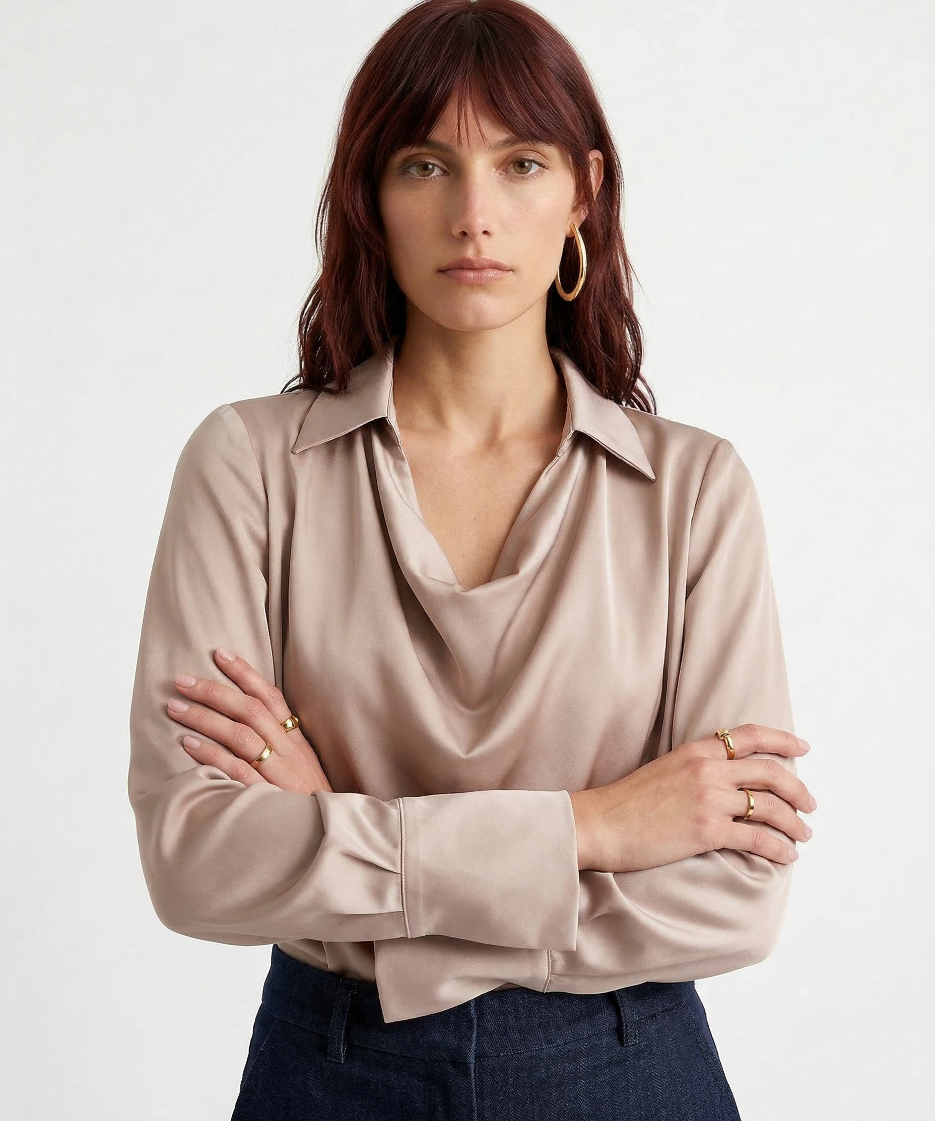 100% Silk Long Sleeve Shirt