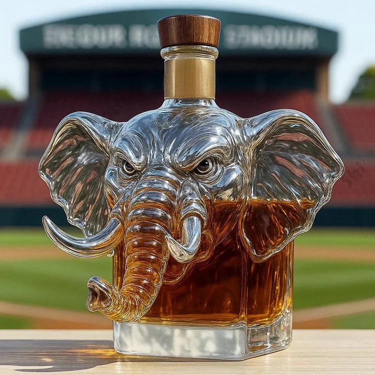 Elephant Crown Royal  Whiskey Bottle