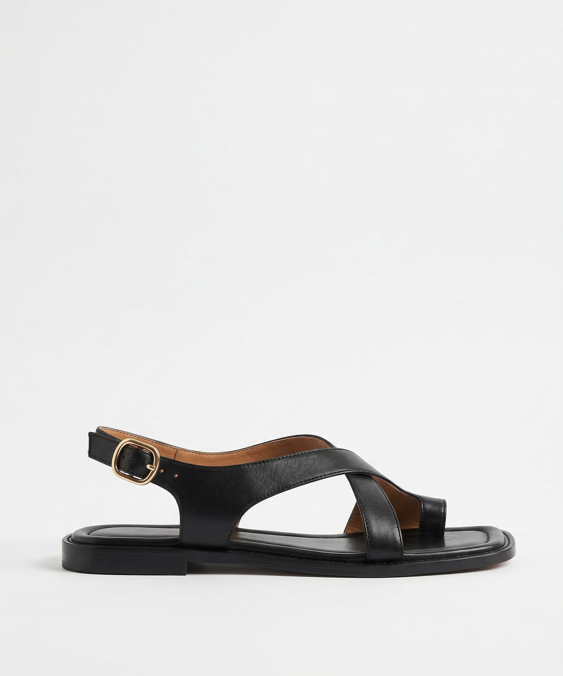 Italian Leather Cross Sandals
