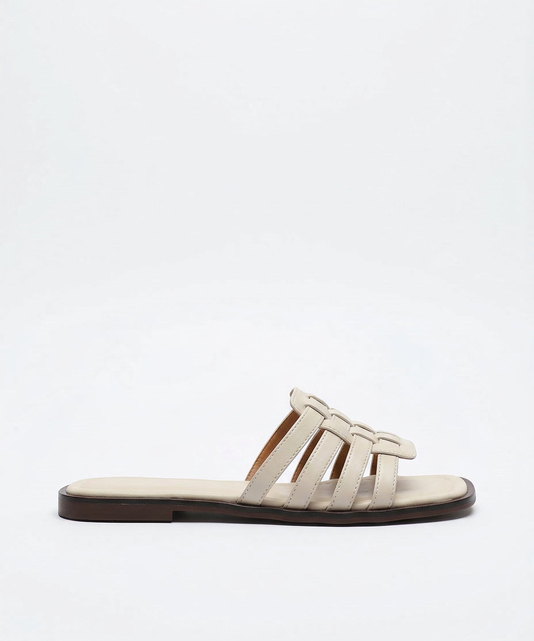 Naples Italian Leather Slides