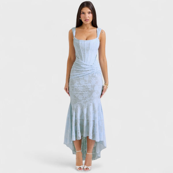 Carisia - Long Blue Dress