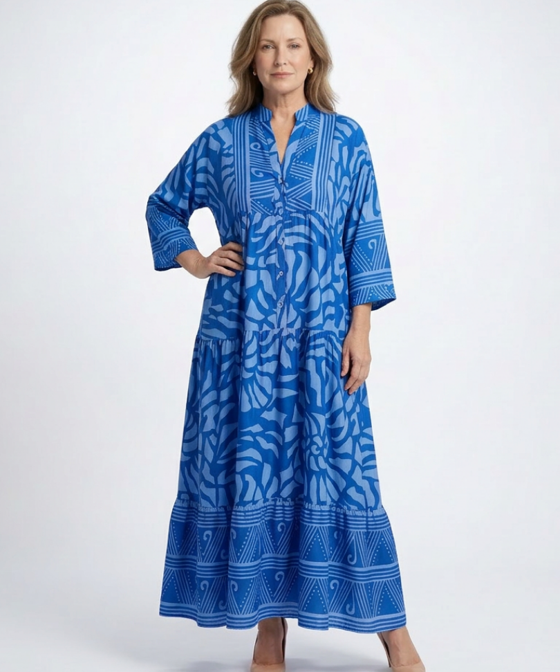 Amandine | Midi Dress with Buttons