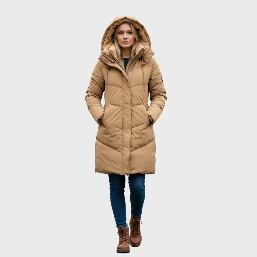Saskia | Quilted Winter Coat with Fleece Lining