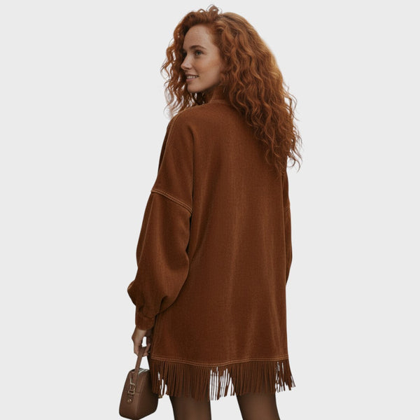 Freya | Suede Tunic with Fringes