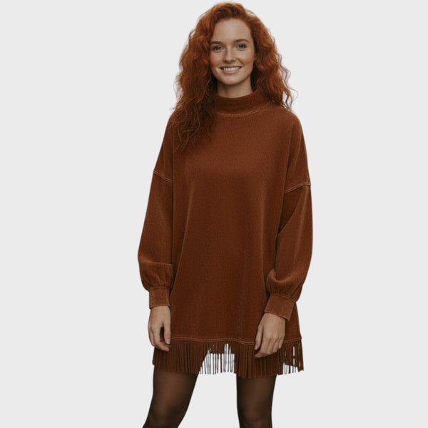 Freya | Suede Tunic with Fringes