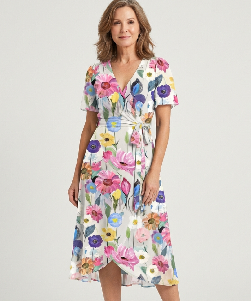 Chloé | Midi Dress with Abstract Pattern