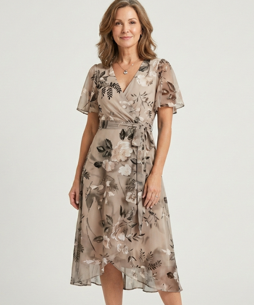 Chloé | Midi Dress with Abstract Pattern